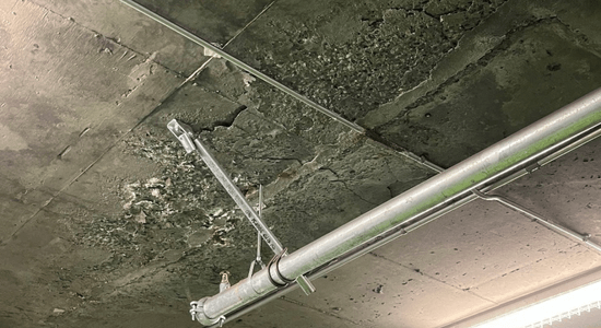 Béton délaminé
