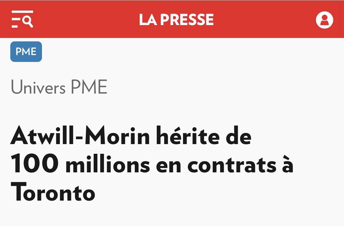 Début de l'article dans La Presse 